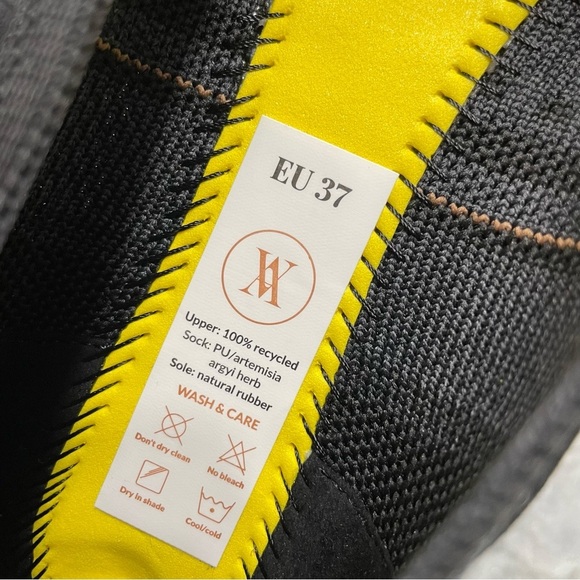 VIVAIA Pointed-Toe Ballet Flats (Aria) Knit Slip On Flats Black/Gray Women’s 37 - Picture 7 of 11